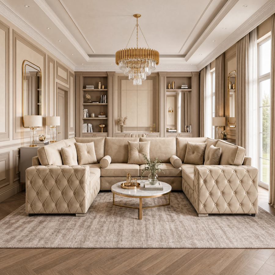 Milton 8 Seater U-Shape Sofa