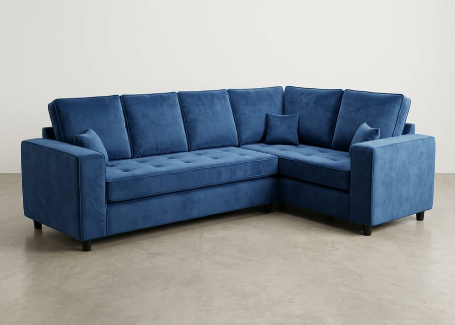 Orion Velvet Corner Sofa 5C1