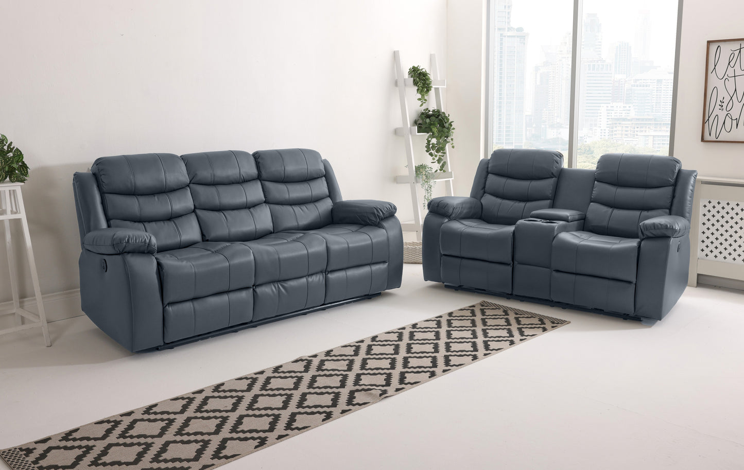 Roma 3+2 - Leather Electric Recliners