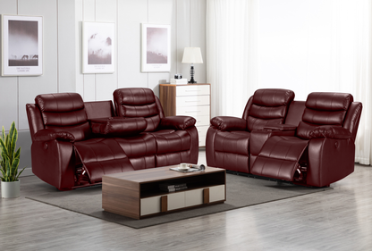 Roman Recliner - Dark Brown 3+2 Seater