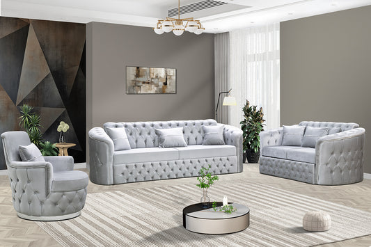 Harem Luxury Velvet Sofa Set – 3 Seater & 2 Seater