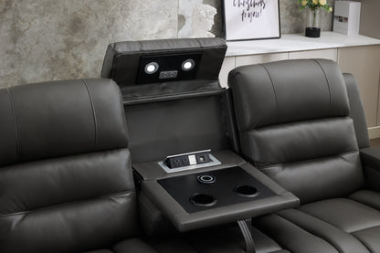 Omanto - 3 Seater - Leather Recliner