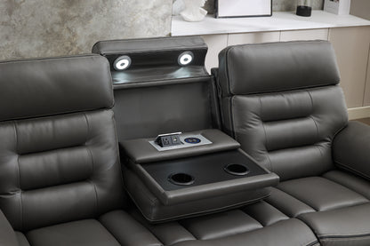 Omanto - 2 Seater - Leather Recliner