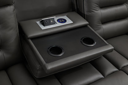 Omanto - 3 Seater - Leather Recliner