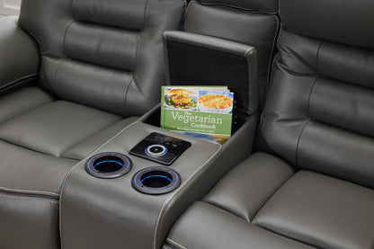 Omanto - 2 Seater - Leather Recliner