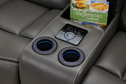 Omanto - 2 Seater - Leather Recliner