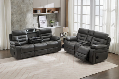 Omanto - 3 Seater - Leather Recliner