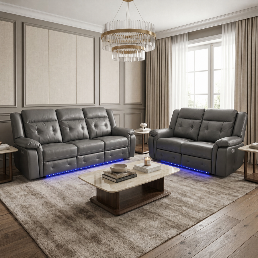 Como 3+2 Smart Electric Recliner Sofa Set