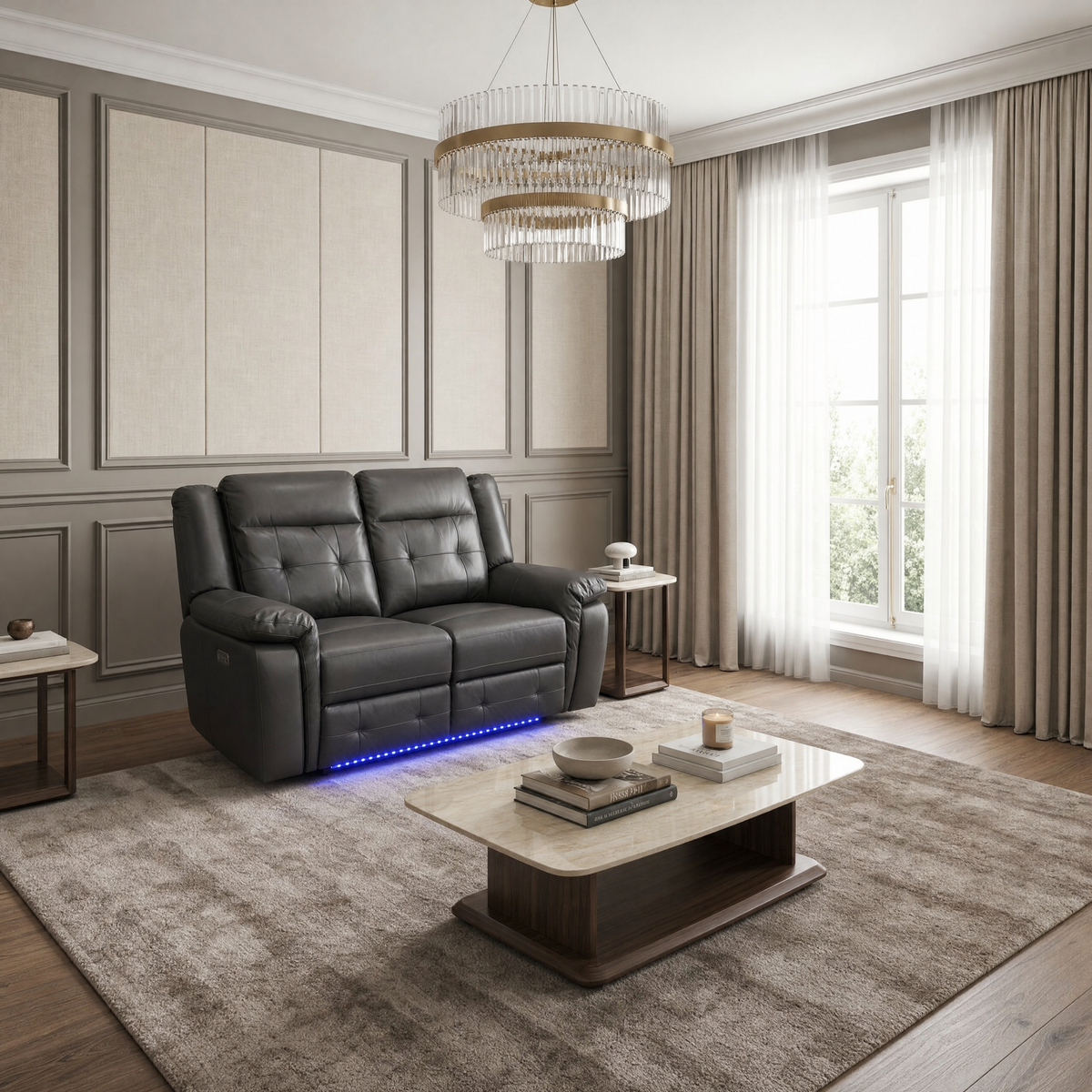Como 3+2 Smart Electric Recliner Sofa Set