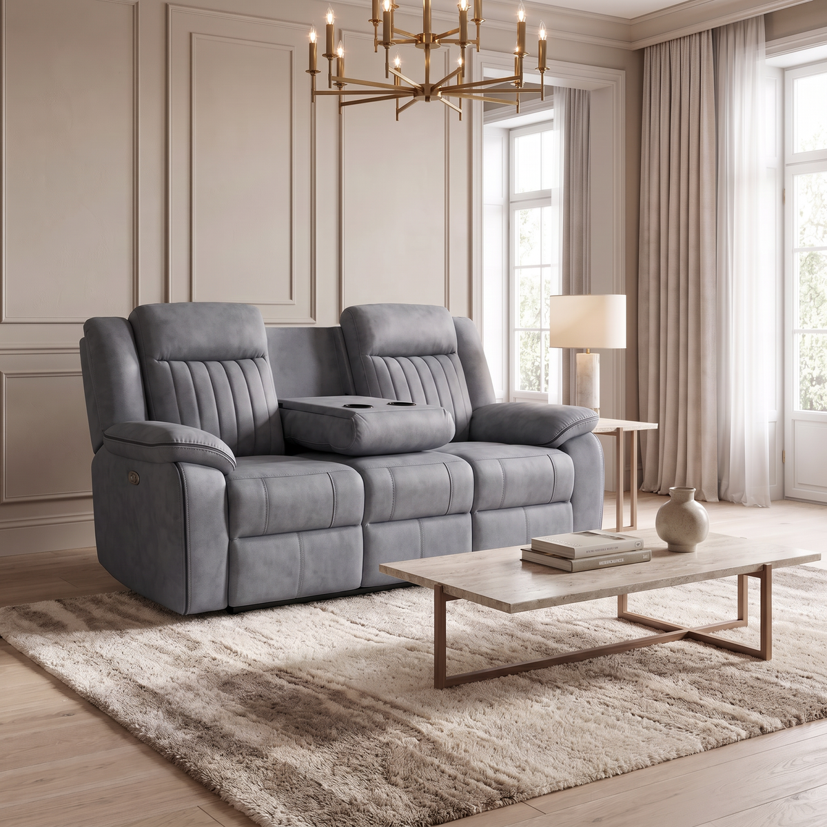 Modena 3+2 Electric Recliner Sofa Set