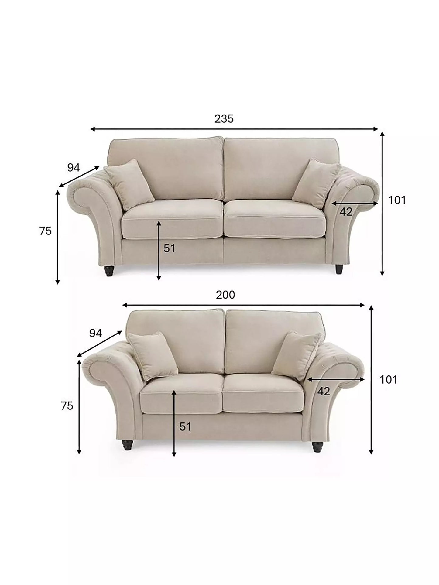 Rivello 3 + 2 Seater Sofa Set