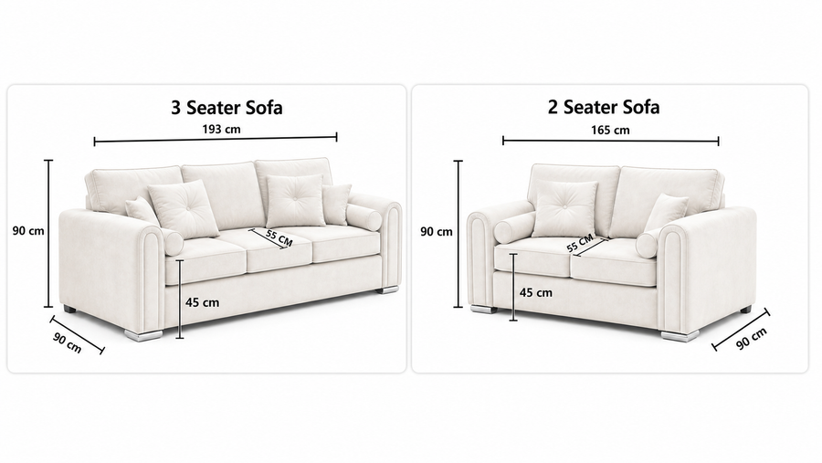 Chiswick  3+2 Scatterback dimensions