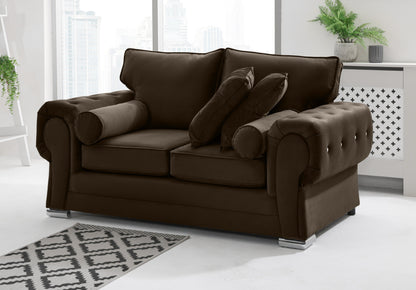 Verona Plush 3+2 Fullback + Extra Cushions + Diamonds