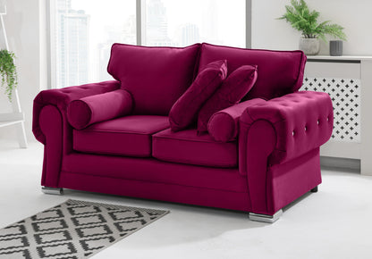 Verona Plush 3+2 Fullback + Extra Cushions + Diamonds