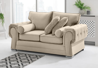 Verona Plush 3+2 Fullback + Extra Cushions + Diamonds