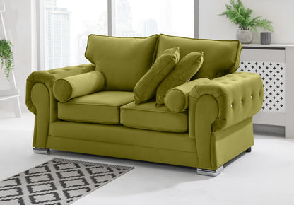 Verona Plush 3+2 Fullback + Extra Cushions + Diamonds