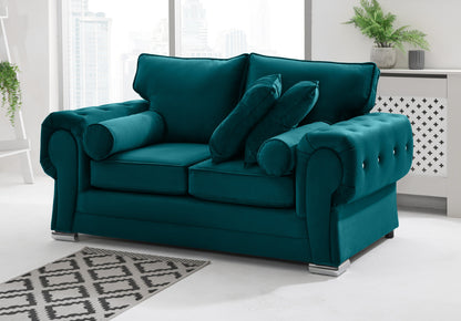 Verona Plush 3+2 Fullback + Extra Cushions + Diamonds