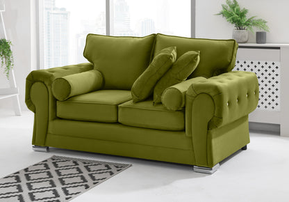 Verona Plush 3+2 Fullback + Extra Cushions + Diamonds