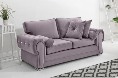 Verona Plush 3+2 Fullback + Extra Cushions + Diamonds