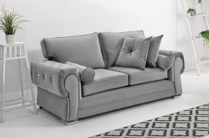 Verona Plush 3+2 Fullback + Extra Cushions + Diamonds