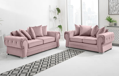 Verona Plush 3+2 Scatterback + Diamonds