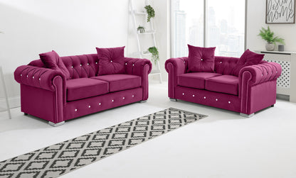 Olympia  3+2 Chesterfield + Diamonds