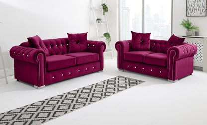 Olympia  3+2 Chesterfield + Diamonds