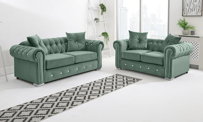 Olympia  3+2 Chesterfield + Diamonds
