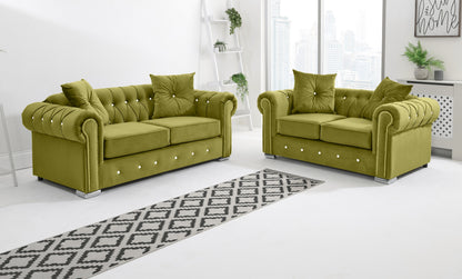 Olympia  3+2 Chesterfield + Diamonds