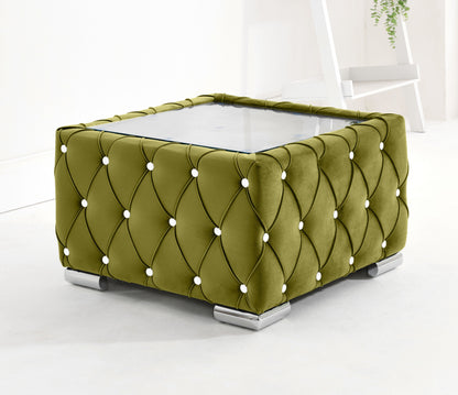 Verona Plush Corner Fullback + Extra Cushions + Diamonds