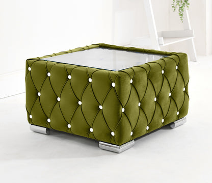 Verona Plush Corner Fullback + Extra Cushions + Diamonds