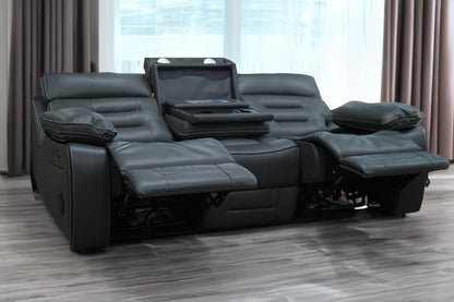 Omanto - 3 Seater - Leather Recliner