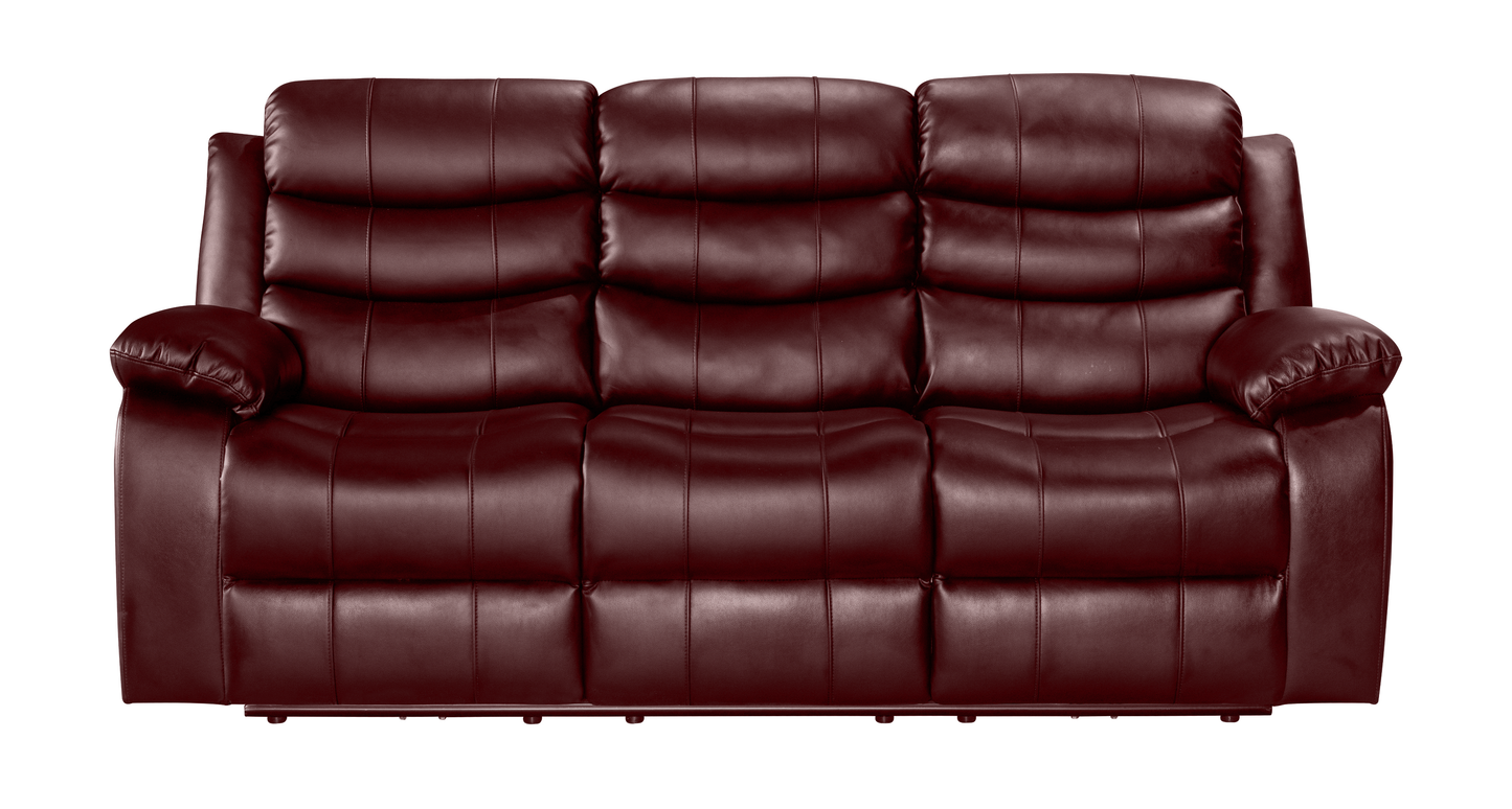Roman Recliner - Dark Brown 3 Seater