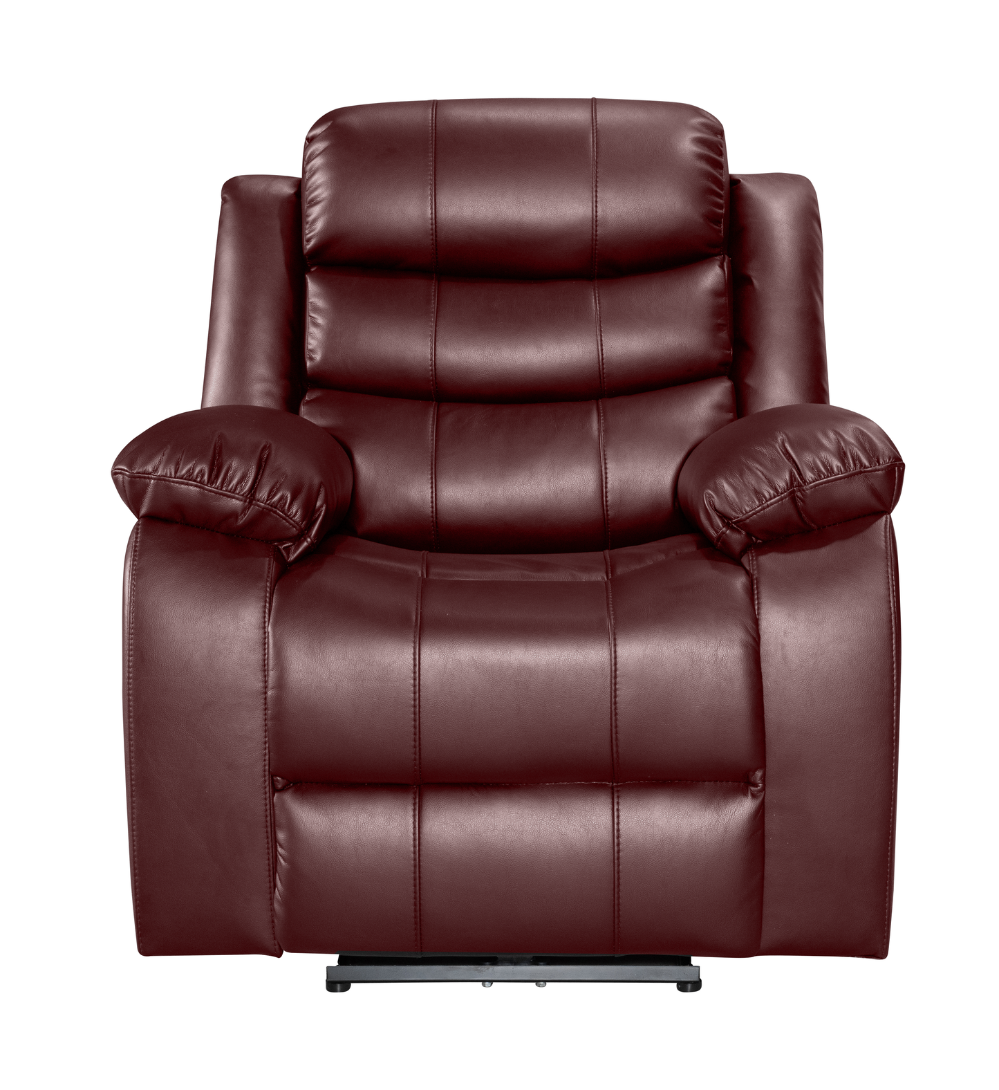 Roman Recliner - Dark Brown 1 Seater Front