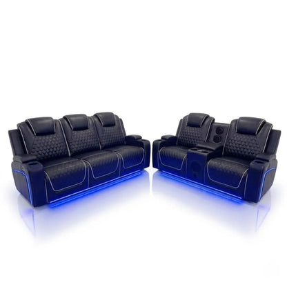 Infinity 3 + 2 Seater Electric Leather Recliner