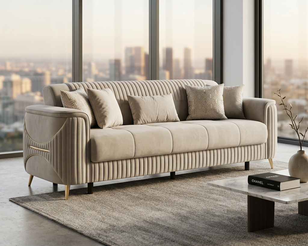 Arika Modern Luxe Sofa Set