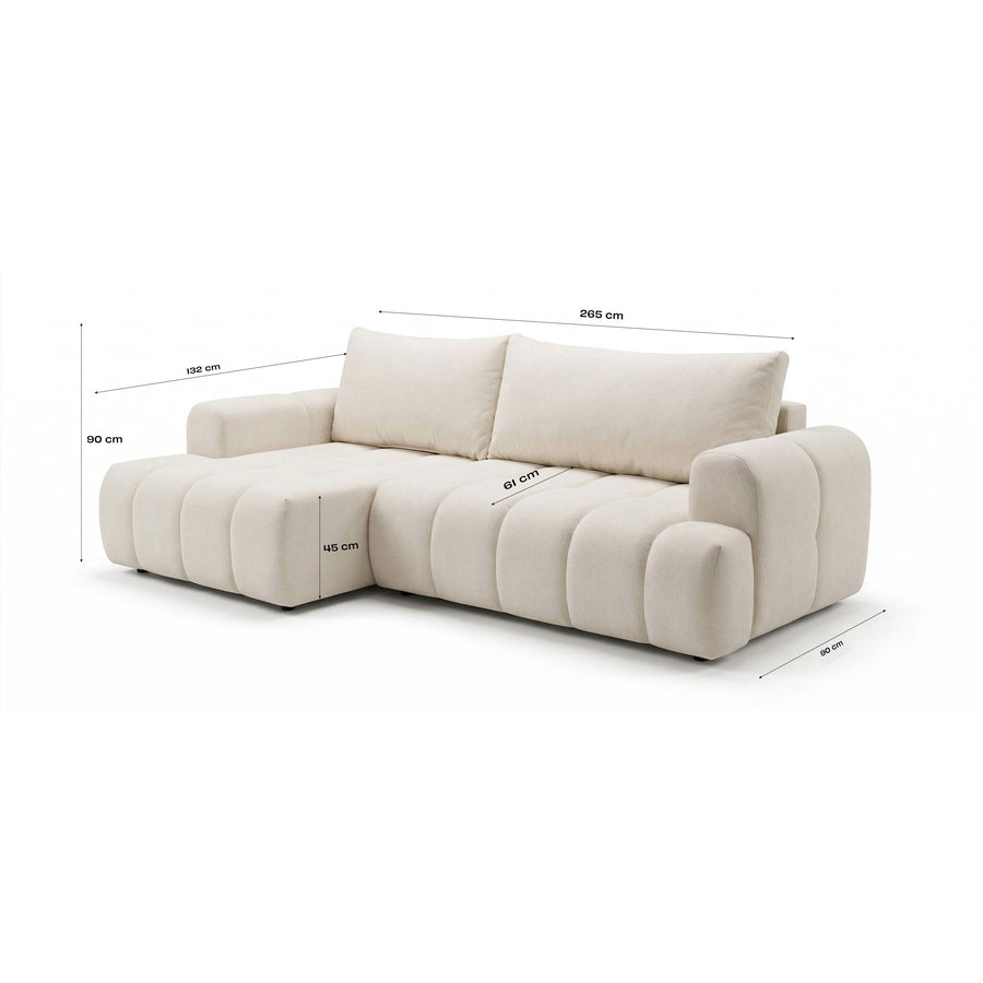Abilo Corner L-Shape Sofa dimensions