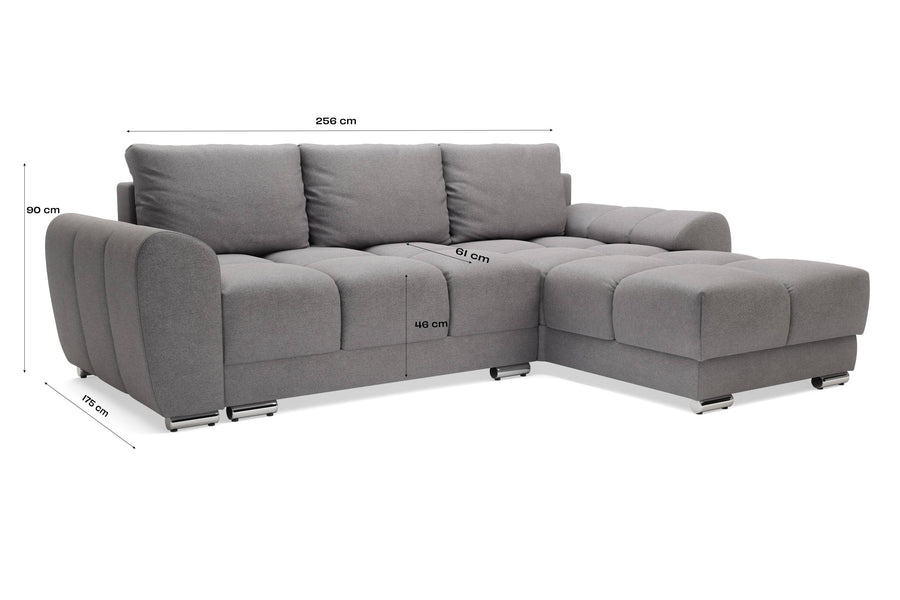 Azzurro Corner - L Shape Left/Right dimensions