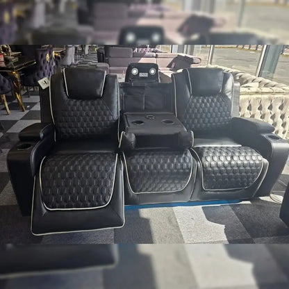 Infinity 3 + 2 Seater Electric Leather Recliner