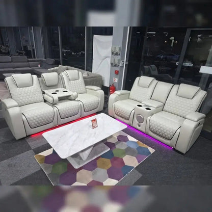 Infinity 3 + 2 Seater Electric Leather Recliner