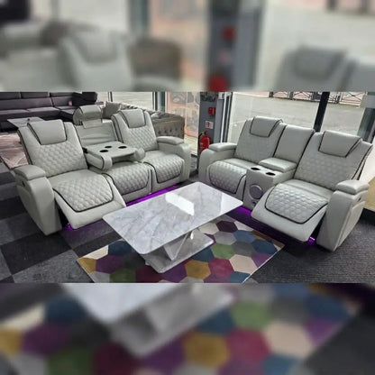 Infinity 3 + 2 Seater Electric Leather Recliner