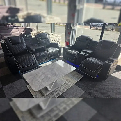 Infinity 3 + 2 Seater Electric Leather Recliner