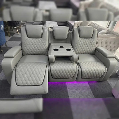 Infinity 3 + 2 Seater Electric Leather Recliner