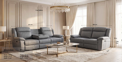 Modena 3+2 Electric Recliner Sofa Set