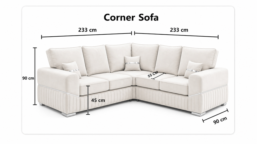 Monaco Corner Scatterback - 2c2 dimensions