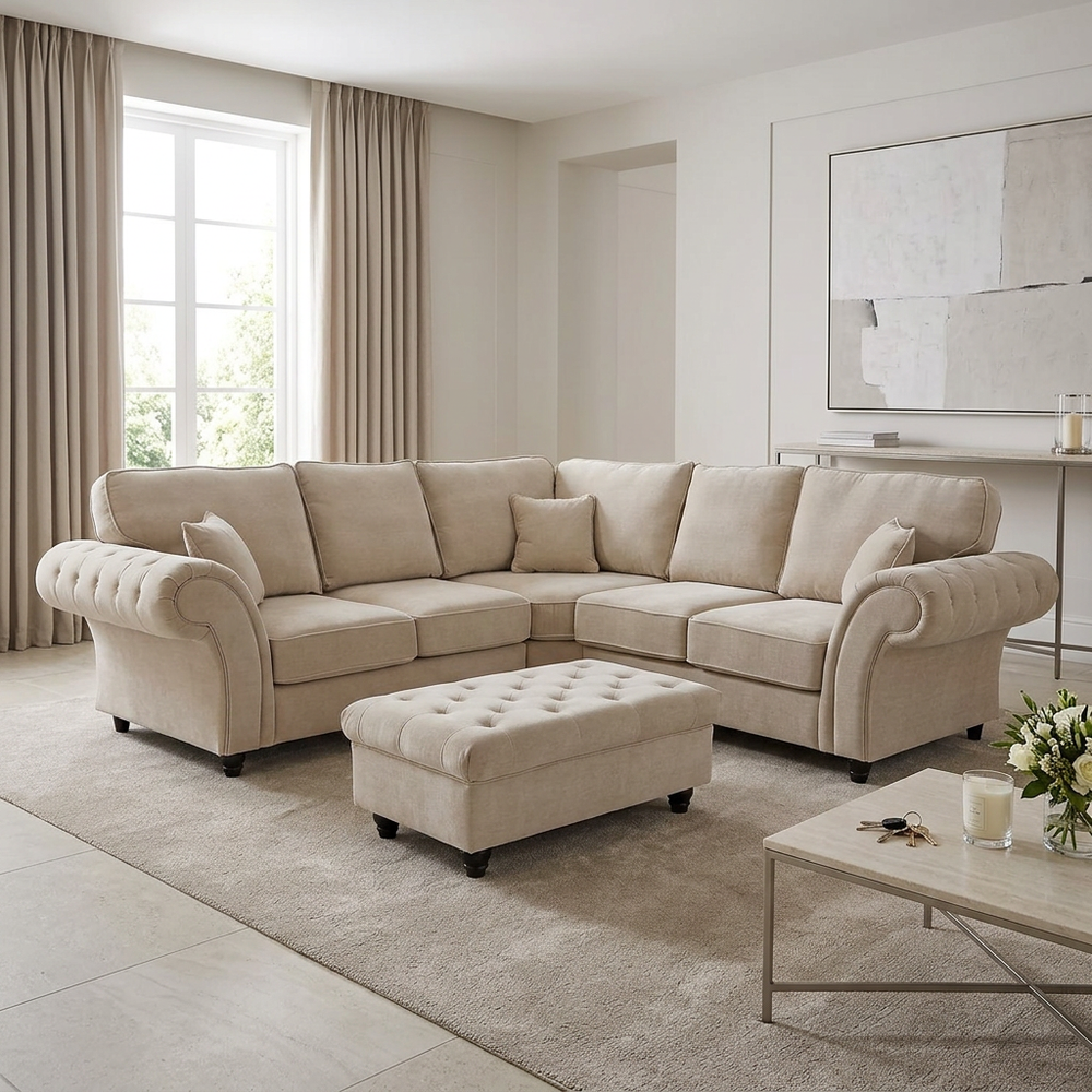 Rivello Corner Sofa with Footstool