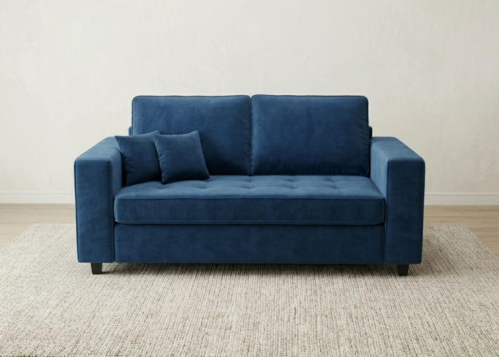 Orion Luxury Velvet 2 Seater Sofa Set