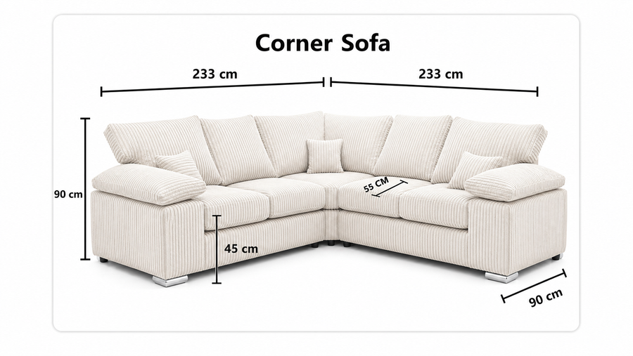 Oxford Corner Fullback dimensions
