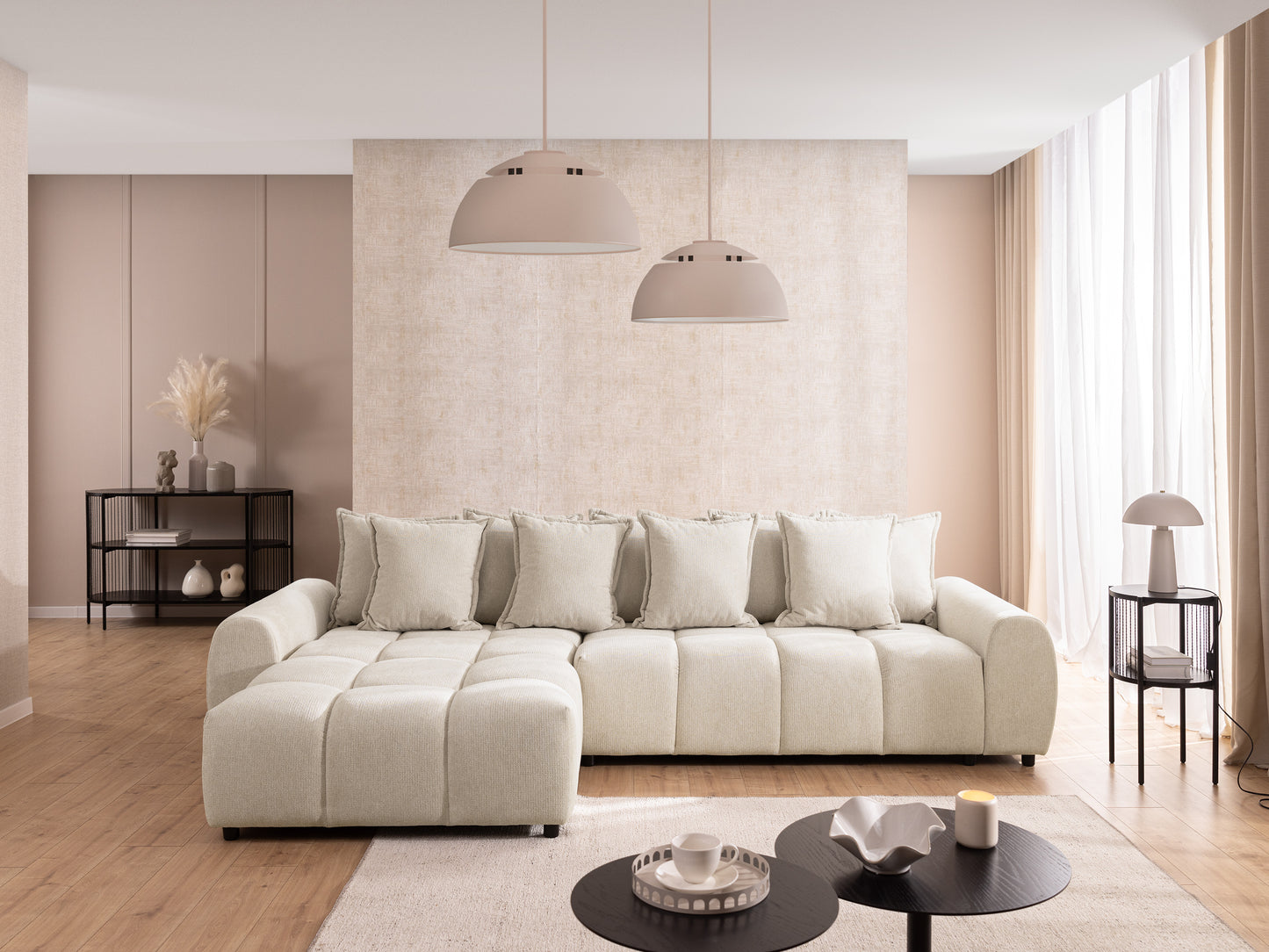 Albane Corner Facing Left L - Shape Sofa