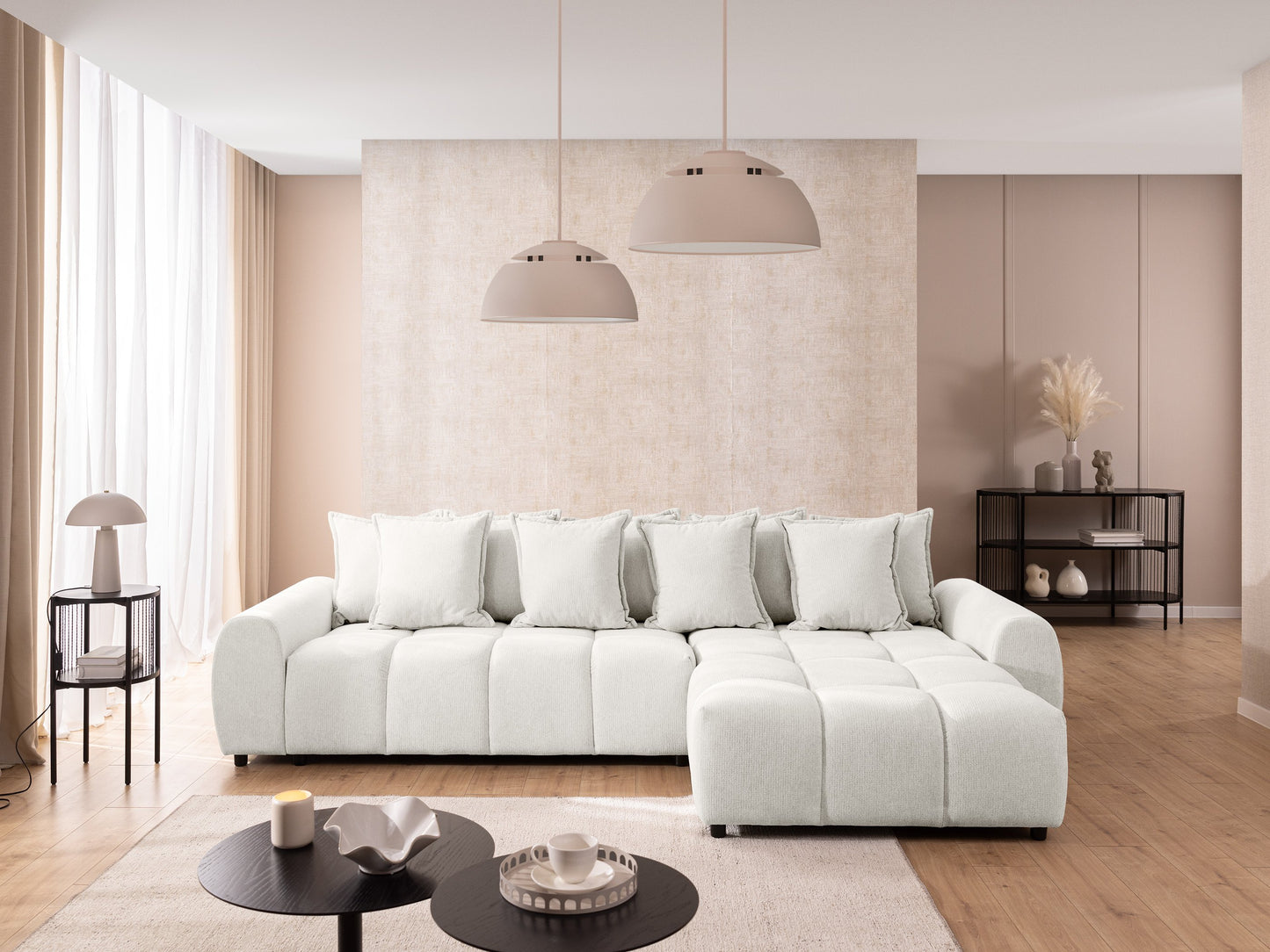 Albane Corner Facing Right L - Shape Sofa